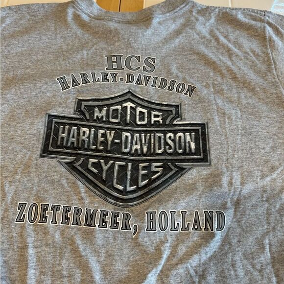 HCS Harley-Davidson Gray Men’s T-Shirt Zoetermeer, Holland Medium - Picture 3 of 9